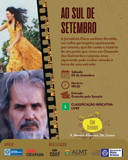 🎬 Neste sábado tem Cinema em Chapada
